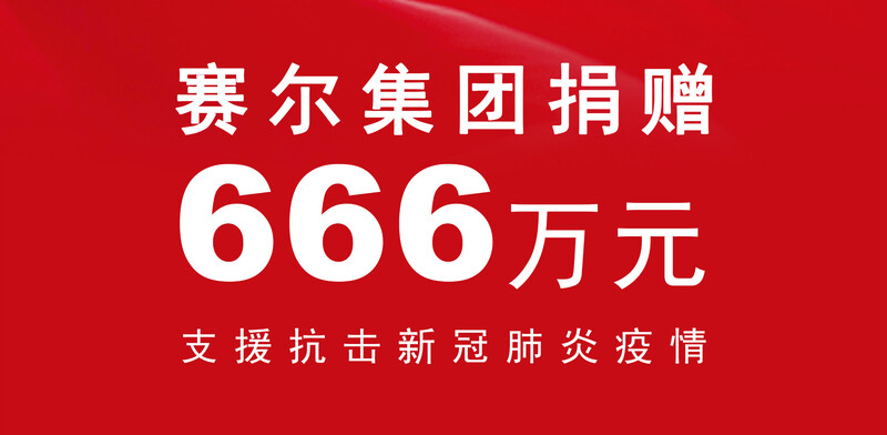 赛尔集团捐赠666万元支持抗疫防疫